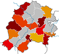 Symbolbild Kommunaler Archivverbund Kreis Hersfeld-Rotenburg (Karte des Landkreises Hersfeld-Rotenburg)